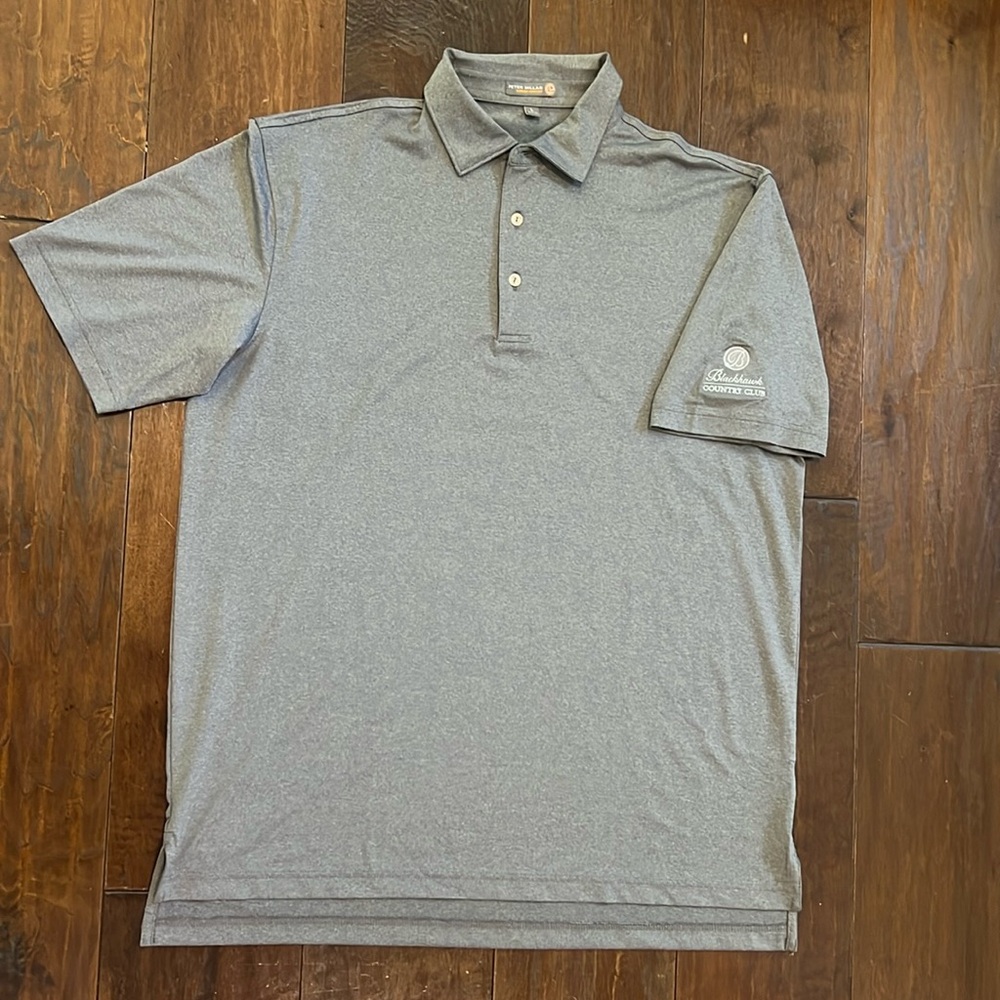 Peter Millar Comfort Golf Polo Performance Polo Shirt Gray